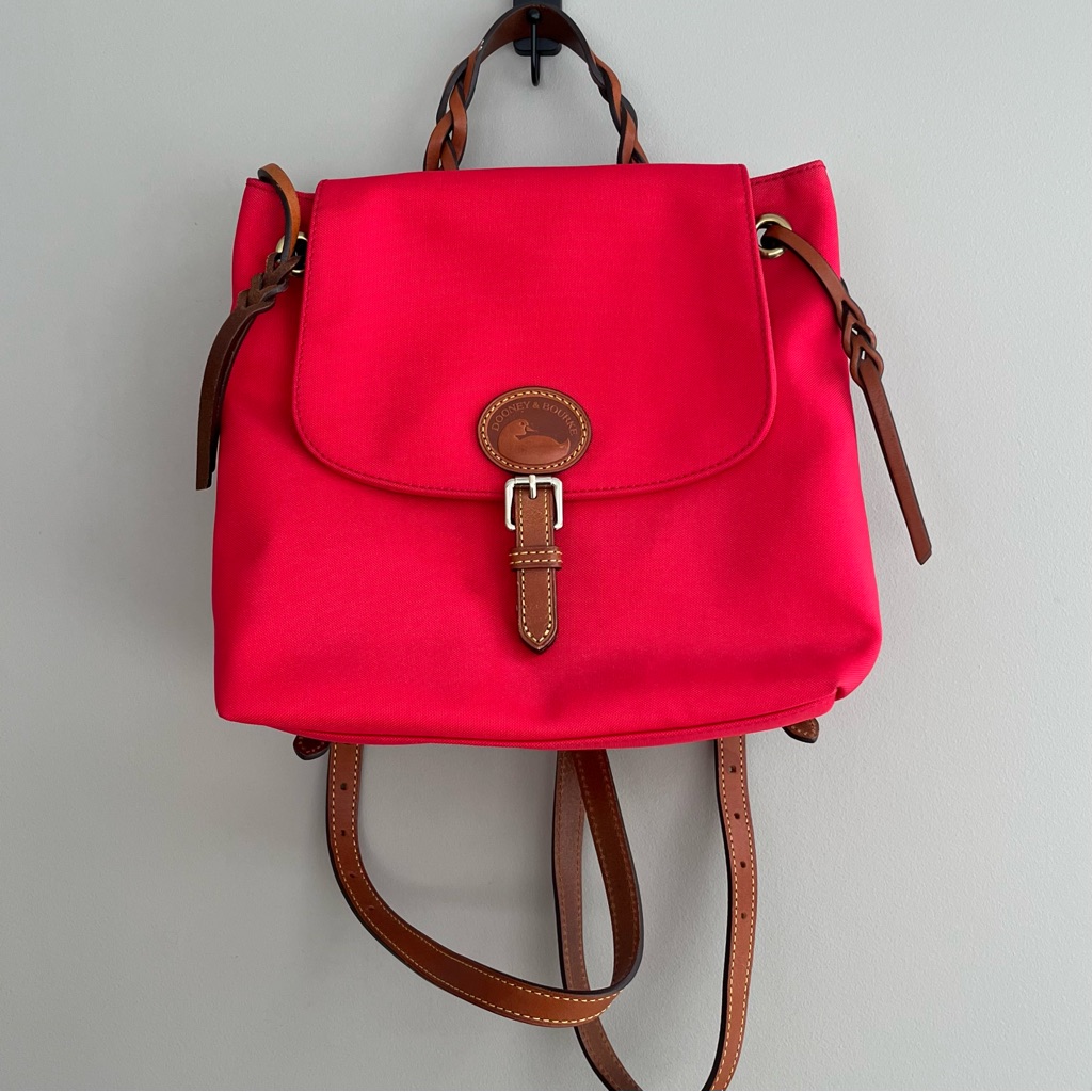 Nwot Dooney & Bourke Nylon Red Backpack